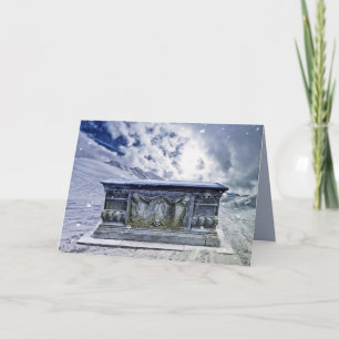 Carte de voeux pour tombeau gothique