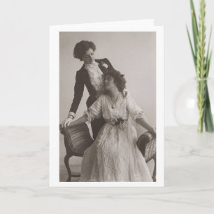 Carte de voeux pour toujours Couple lesbien