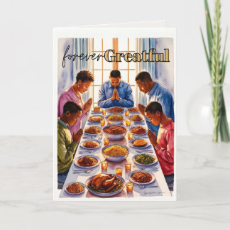 Carte de voeux pour toujours Grateful Thanksgiving