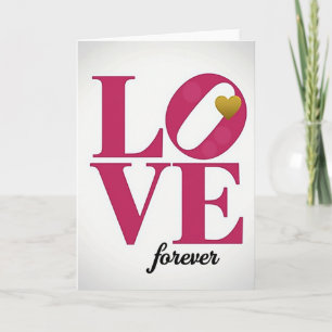 Carte de vœux pour un amour éternel
