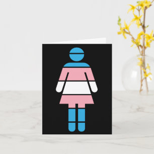 Carte de voeux pour une femme trans
