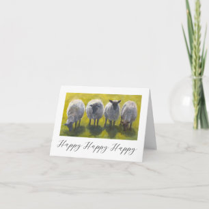 Carte de vœux pour une occasion heureuse avec des 
