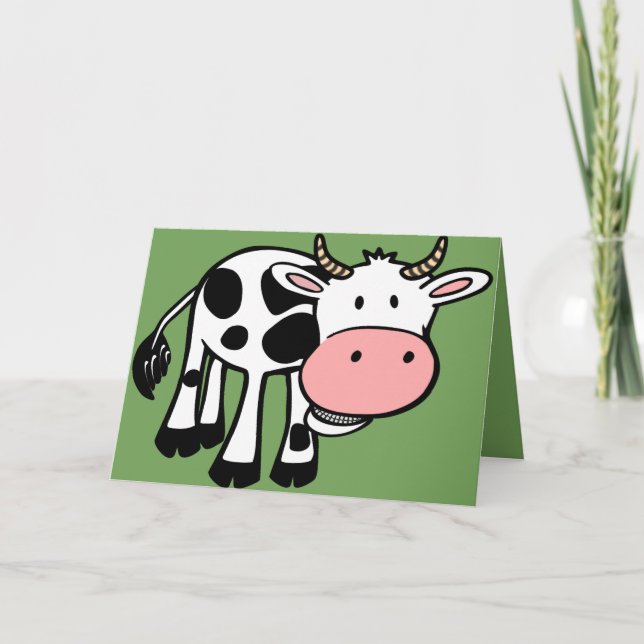 carte de voeux pour vache de pays (Devant)