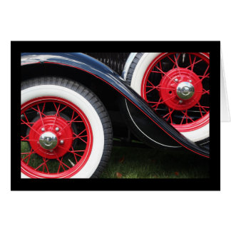 Carte de voeux pour voiture classique