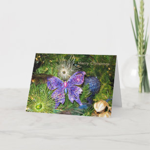 Carte de voeux pourpre de nouvelle année de Noël