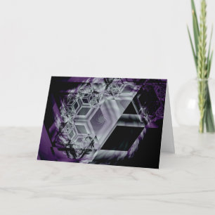 Carte de voeux pourpre teinte