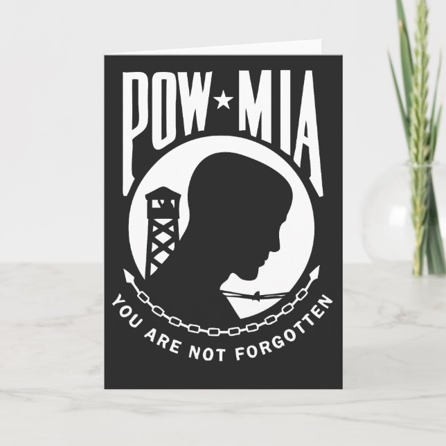 Carte de voeux POW MIA (Devant)