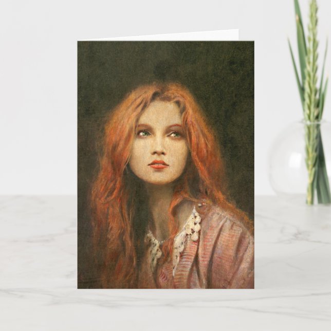 Carte de voeux pré-Raphaelite (Devant)