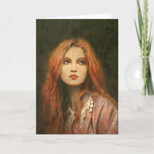 Carte de voeux pré-Raphaelite