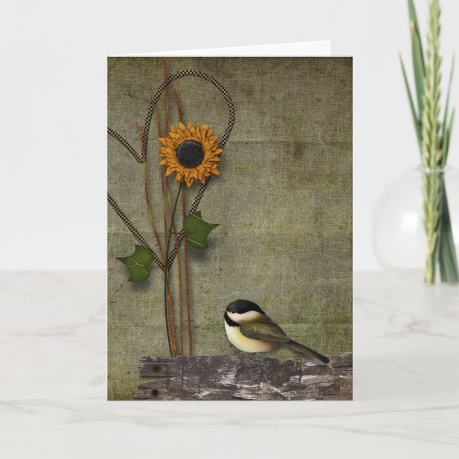 Carte de voeux primitive (Devant)