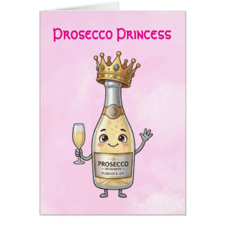 Carte de vœux Princesse Prosecco