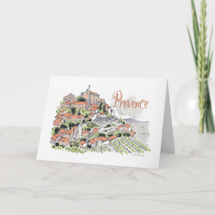 Carte de voeux Provence Gordes