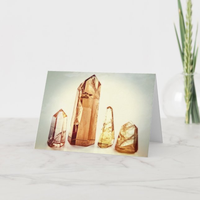 Carte de voeux Quartz Crystal Point (Devant)