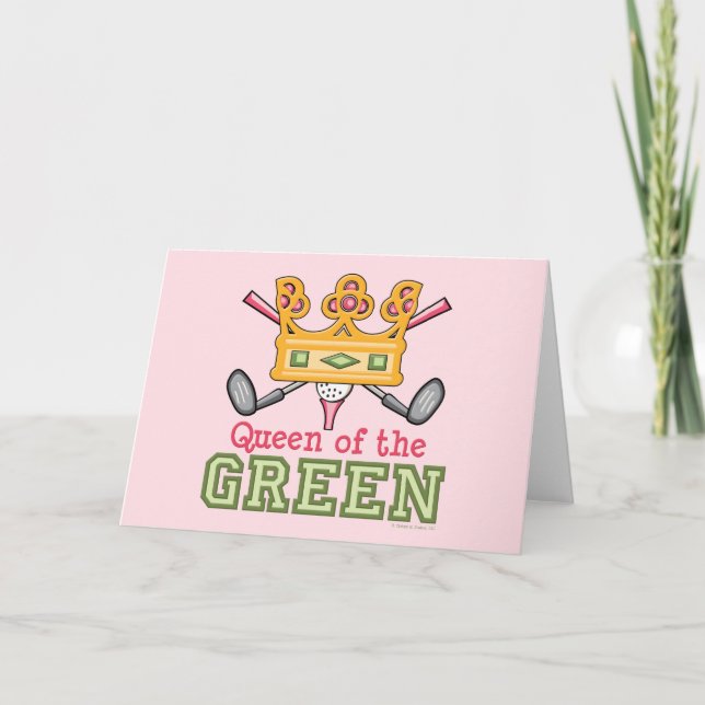 Carte de voeux Queen of the Green Golf (Devant)