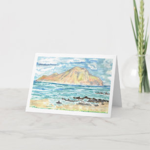 Carte de voeux "Rabbit Island"