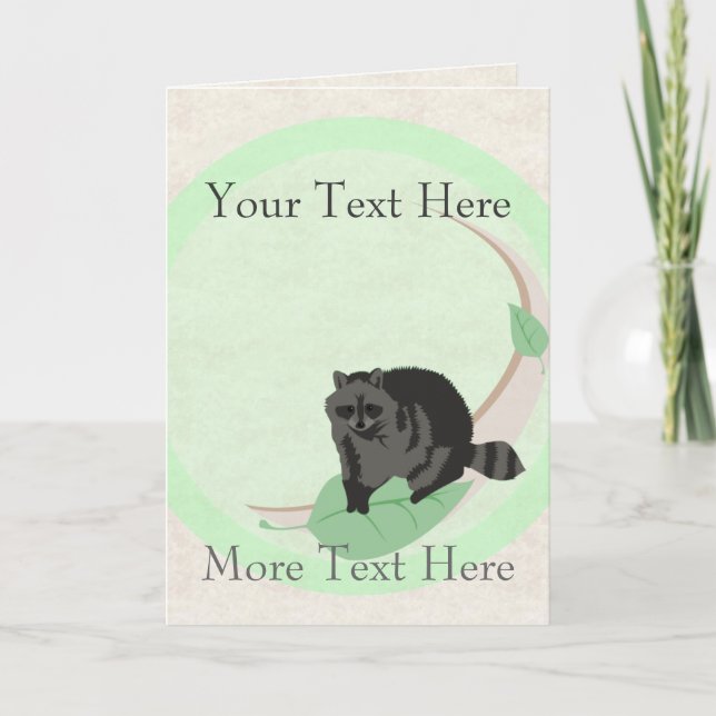 Carte de voeux Raccoon (Devant)