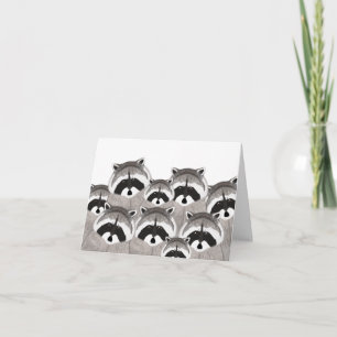 Carte de voeux Raccoons