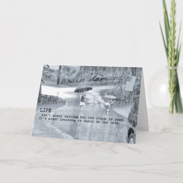 Carte de voeux RAIN DANCE (Devant)