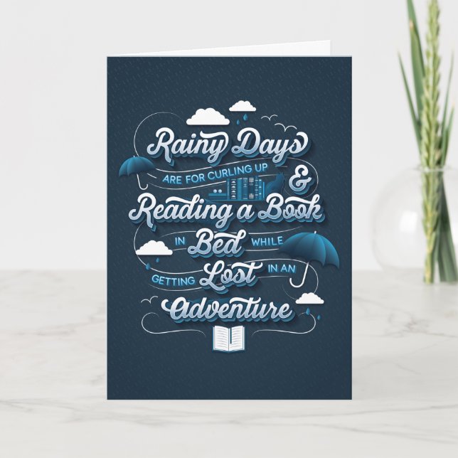Carte de voeux Rainy Day Adventure (Devant)