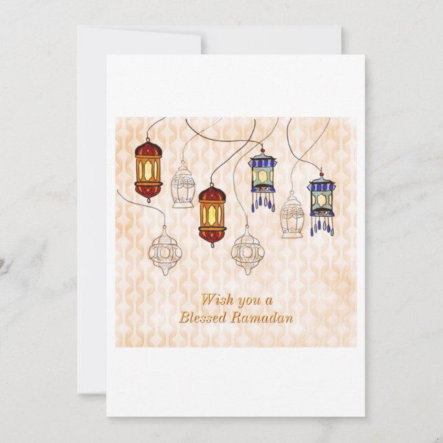 Carte de voeux Ramadan (Devant)