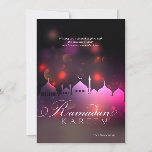 Carte de voeux Ramadan Kareem (Devant)