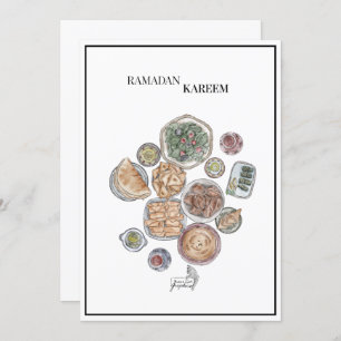 Carte de voeux Ramadan Kareem, carte cadeau