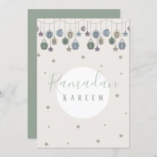 Carte de voeux Ramadan Kareem, carte cadeau