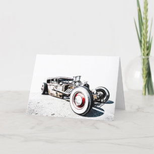 Carte de voeux Rat Rod