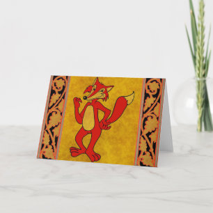 Carte de voeux Red Fox