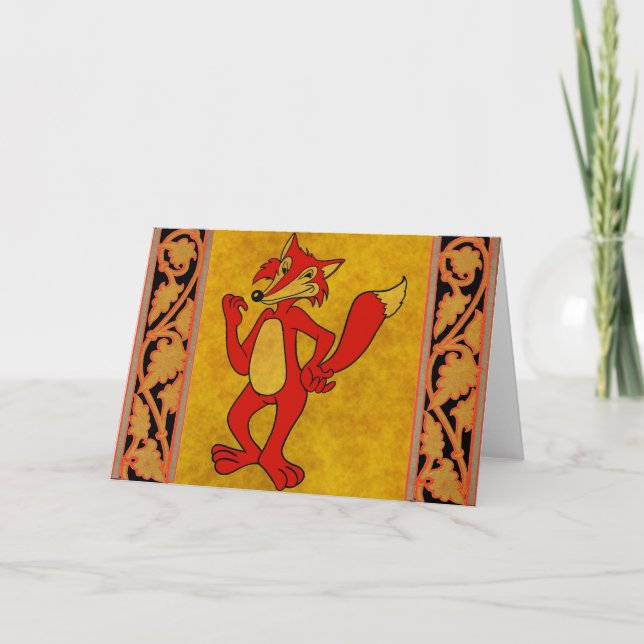 Carte de voeux Red Fox (Devant)