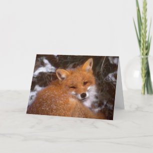 Carte de voeux "Red Fox"