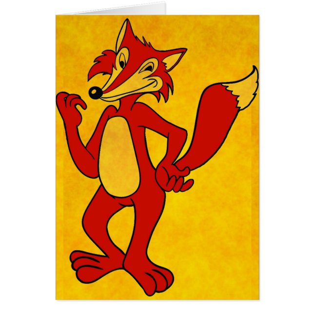 Carte de voeux Red Fox (Devant)