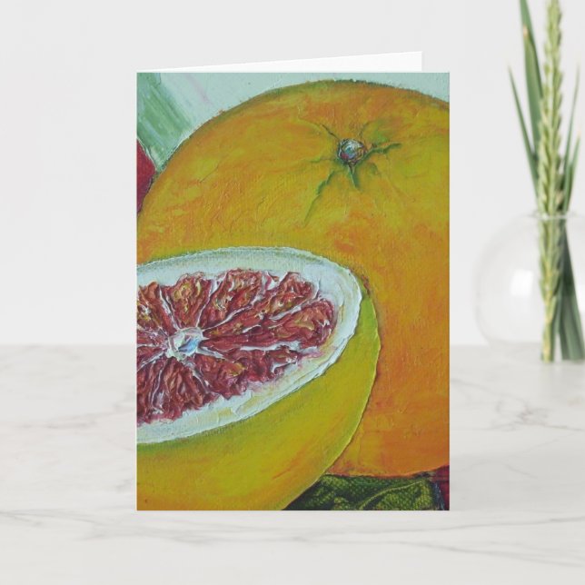 Carte de voeux Red Grapefruit (Devant)