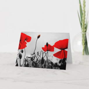 Carte de voeux Red Poppies