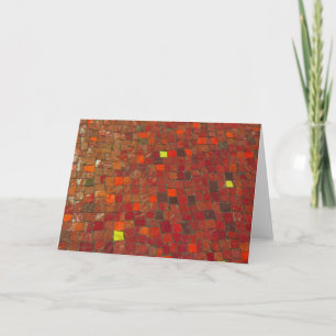 Carte de voeux Red Tile