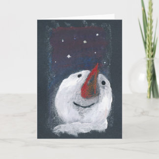 Carte de voeux reflet Snowman