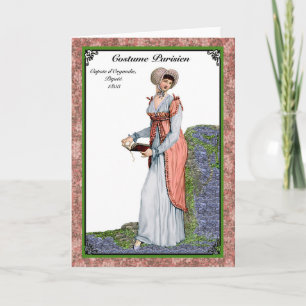 Carte de voeux Regency Fashion 1803
