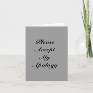 Carte de voeux Regret