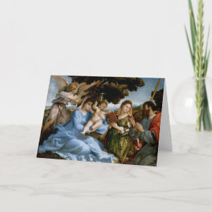 Carte de voeux religieuse d'art