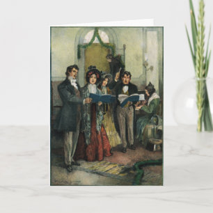 Carte de voeux "Répétition des hymnes de Noël"
