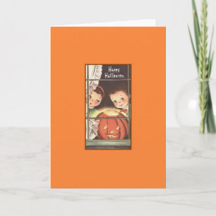Carte de voeux Retro Halloween