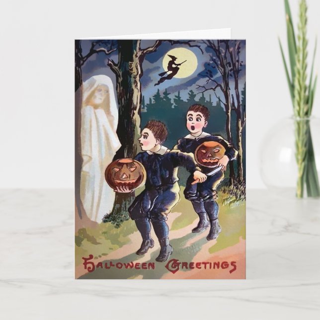 Carte de voeux Retro Halloween (Devant)