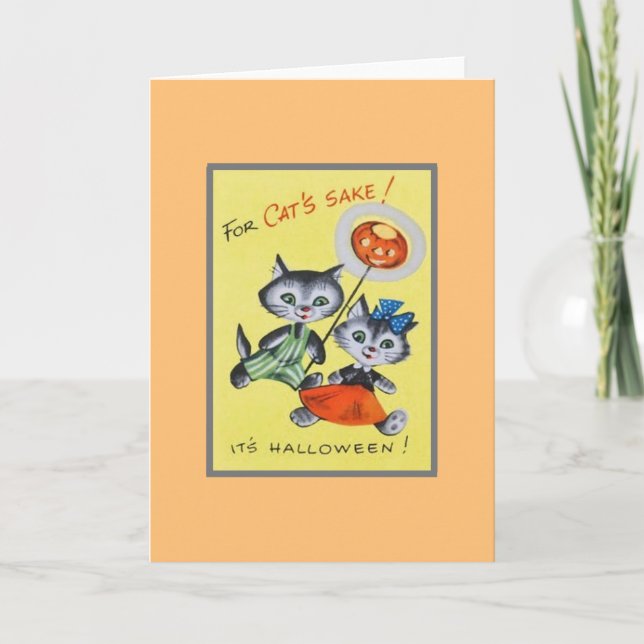 Carte de voeux Retro Halloween (Devant)