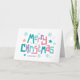 Carte de vœux rétro moderne joyeux Noël neigeux