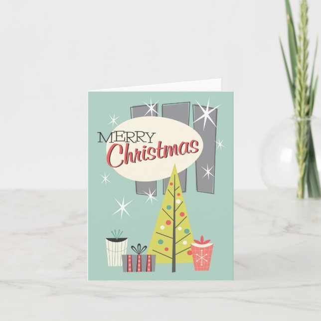 Carte de voeux Retro Noël 1958 - Personnaliser (Devant)