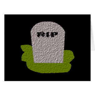 Carte de voeux RIP Tombstone