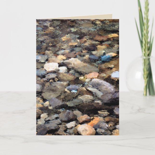 Carte de voeux River Rocks (Devant)