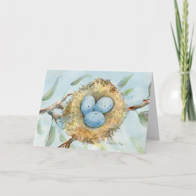 Carte de voeux "Robin's Nest" (Devant)