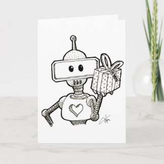 Carte de voeux Robot