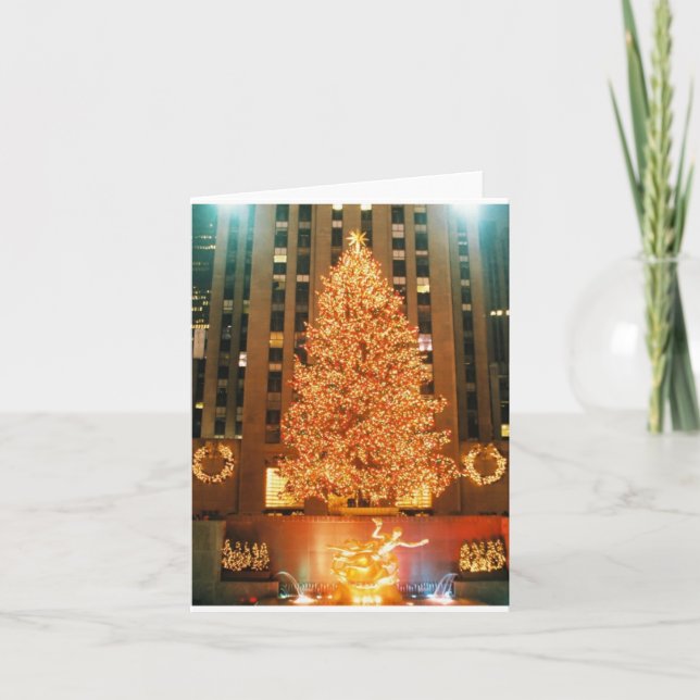 Carte de voeux Rockefeller Center Tree (Devant)